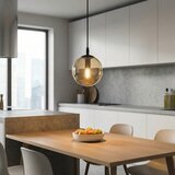  Visilica na sajli COSMO 1xE14/10W/230V prečnik 14 cm crna/bež | Eponuda.com