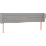  Uzglavlje s ušima svjetlosivo 163x23x78/88 cm od tkanine | shoptok.hr