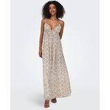 Only Dolge obleke Onlsadia Life Strap Bow Maxi Wvn 15344642 Bež | Shoptok.si