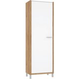 MID.YOU GARDEROBNA OMARA bela, barve hrasta | Shoptok.si