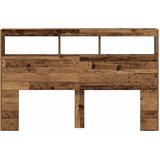 Ormarić za uzglavlje s LED svjetlima staro drvo 160x17x102 cm | Eponuda.com