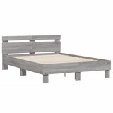  Okvir kreveta s uzglavljem i LED boja hrasta 120x190 cm | shoptok.hr