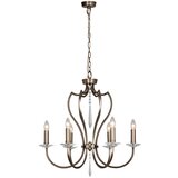 Elstead Lighting Elstead Pimlico Lestenec s 6 lučmi, temno bronasta površina, E14, (22099655) | Shoptok.si