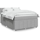  Krevet box spring s madracem svjetlosivi 140x200 cm od tkanine | shoptok.hr