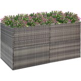  Vrtna sadilica siva 157 x 80 x 80 cm od poliratana Cene