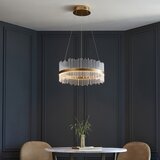  Endon 107671 - LED prigušiva luster na sajli ADRIEL LED/41W/230V 3000K zlatna/prozirna | Eponuda.com