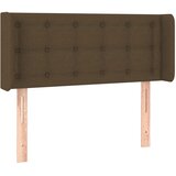  Uzglavlje s ušima tamnosmeđe 93x16x78/88 cm od tkanine | shoptok.hr