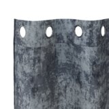 vidaXL srebrne sive zavese Srebrno siva Poliester 140 x 140 cm | Shoptok.si