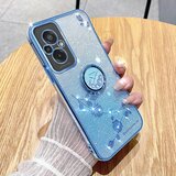 INORCO TPU ovitek za Xiaomi Redmi 11 Prime 4G z bleščicami in prelivom iz nosorogovih cvetov, galvaniziran ovitek za telefon s stojalom, (22035963) Cene