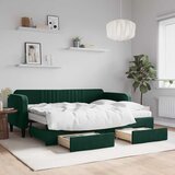  Dnevni krevet na razvlačenje tamnozeleni 80 x 200 cm baršunasti | shoptok.hr