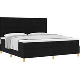  s opruga kutije s madracem Crna 200 x 200 cm tkanina | shoptok.hr