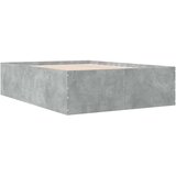  Okvir kreveta boja betona 135 x 190 cm od konstruiranog drva | shoptok.hr