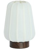 Light & Living Bela kovinska namizna svetilka s tekstilnim senčilom (višina 29 cm) Bibia – Cene