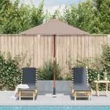  suncobran s drvenim stupom 150 x 200 cm smeđesivi | Eponuda.com
