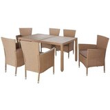 Modern Living Vrtni Set Porto Rio, Svetlo Rjava, Siva, 7-Delno Cene