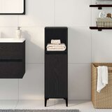  Ormar za kupaonicu Crna Hrast 30x30x100 cm Konstruirano drvo | shoptok.hr