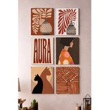 WALLXPERT Art6Cnvset4-1520 Multicolor Decorative Canvas Painting (6 Pieces) | Eponuda.com