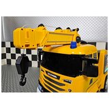 Kamion na akumulator scania z žerjavom 12v rumena | Shoptok.si