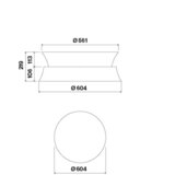 Falmec kuhinjska napa dama led 60 bela | Shoptok.si