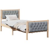  Okvir za krevet Svijetlo siva 80 x 200 cm tkanina | shoptok.hr