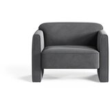 Micadoni Siva baršunasti fotelja Abby – | shoptok.hr