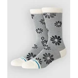 Floral Stitch Crew Nogavice ivory