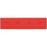 Zidne ploče od umjetne kože 12 kom crvene 60 x 15 cm 1 08 m² | shoptok.hr