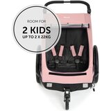 Hauck 2u1 prikolica za bicikl i dječja kolica za dvoje djece Dryk Duo Rose | shoptok.hr