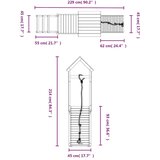  Igralo s plezalno steno impregnirana trdna borovina, (20795216) | Shoptok.si