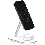 Puro BREZŽIČNI POLNILEC 2-V-1 MAG POSTAJA ZA MAGSAFE APPLE IPHONE, (5000337773) | Shoptok.si