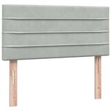 Box spring postelja z vzmetnico svetlo siva 80x220 cm žamet, (21792404) | Shoptok.si