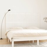 vidaXL Zidno uzglavlje bijelo 204x3x110 cm od masivne borovine Cijene