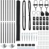 vidaXL Ograda u obliku heksagona sivi 1.5x10 m čelik | shoptok.hr