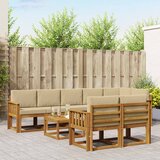  Set vanjskih sofa 9 kom. Prirodna i bež | shoptok.hr