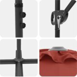  Senčnik Terakota 372 x 198 x 243 cm Poliester in aluminij, (5000187712) | Shoptok.si
