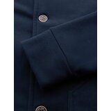 Ombre Men's button-down sweatshirt with collar - navy blue | Eponuda.ba