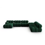 Micadoni Home Zelena baršunasta sofa 379 cm Bellis – | shoptok.hr