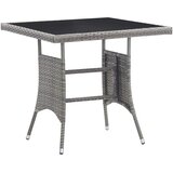  Vrtni stol sivi 80 x 80 x 74 cm od poliratana | shoptok.hr