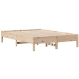 vidaXL Knjižna postelja brez vzmetnice 135x190 cm trdna borovina | Shoptok.si