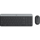 Logitech MK470 Slim Combo brezžična grafitna tipkovnica + miška Cene
