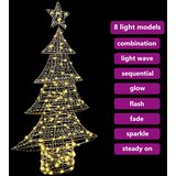  Božićno drvce s 160 LED svjetlima Topla bijela 151 cm PET | shoptok.hr