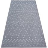 RugsX Preproge Preproga SENSE Micro 81249 Cikcak ETNO srebro/bela 160x230 cm Bela | Shoptok.si