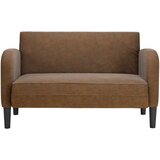  Dvosjed kauč smeđa 110 cm umjetna koža | shoptok.hr