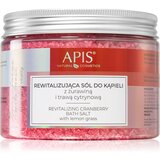 Apis Natural Cosmetics Cranberry Vitality relaksirajuća sol za kupku s mineralima iz mrtvog mora 650 g | shoptok.hr
