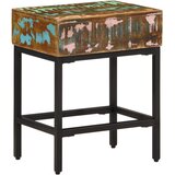  Bočni stolić 40 x 30 x 51 cm od masivnog obnovljenog drva | shoptok.hr