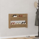  Zidni ormarić za cipele boja hrasta artisan 80x18x60 cm drveni | shoptok.hr