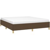  Posteljni okvir temno rjav 160x200 cm blago, (20723366) | Shoptok.si