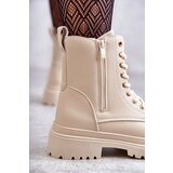 EVENTO Women's Warm Leather Boots Light Beige Dorchen | shoptok.hr