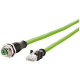 Metz Connect 142M2X25100 M12 omrežni kabel CAT6a S/FTP 10 m zelena PUR plašč, kislinsko odporen, odporen na ozon, UV odporen, primeren za verigo za sp, (20532958) | Shoptok.si