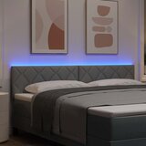  LED glava kreveta Svijetlo siva 180 cm tkanina | shoptok.hr